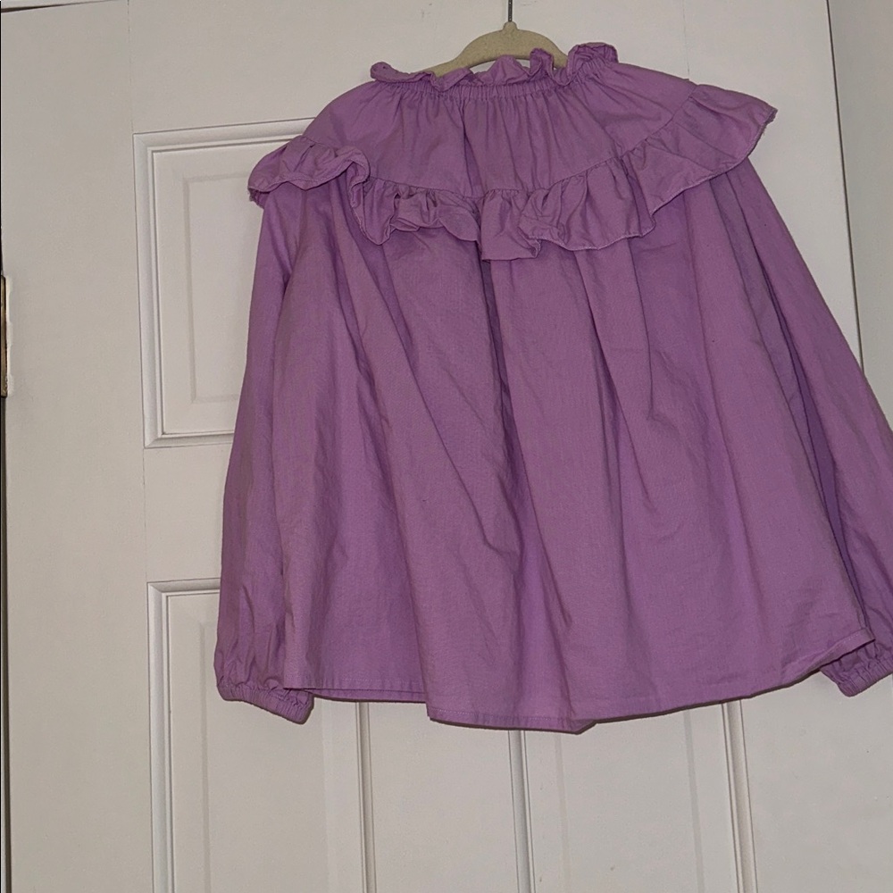 Bloom Lavender Ruffled Top - Picture 4 of 4